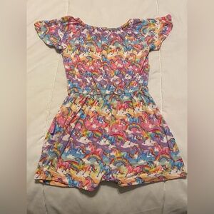 Colorful Unicorn Print Kids One Piece